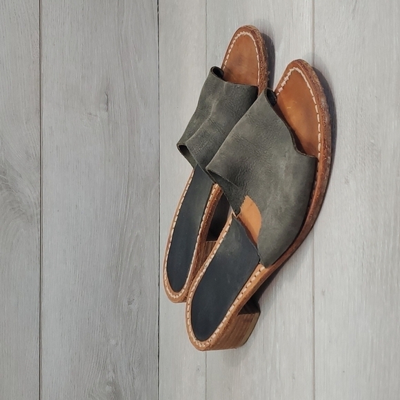 SAMUJI Womens Leather Sandals Boho Hobo shoes sz 38 US 8 - Picture 2 of 13